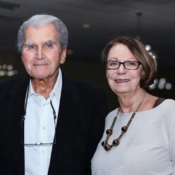 smiling man and woman