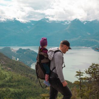 man hiking