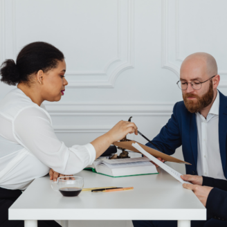 people sitting at a table