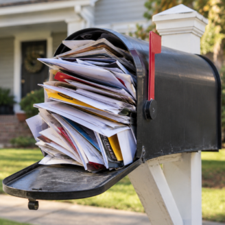 mailbox full of mail